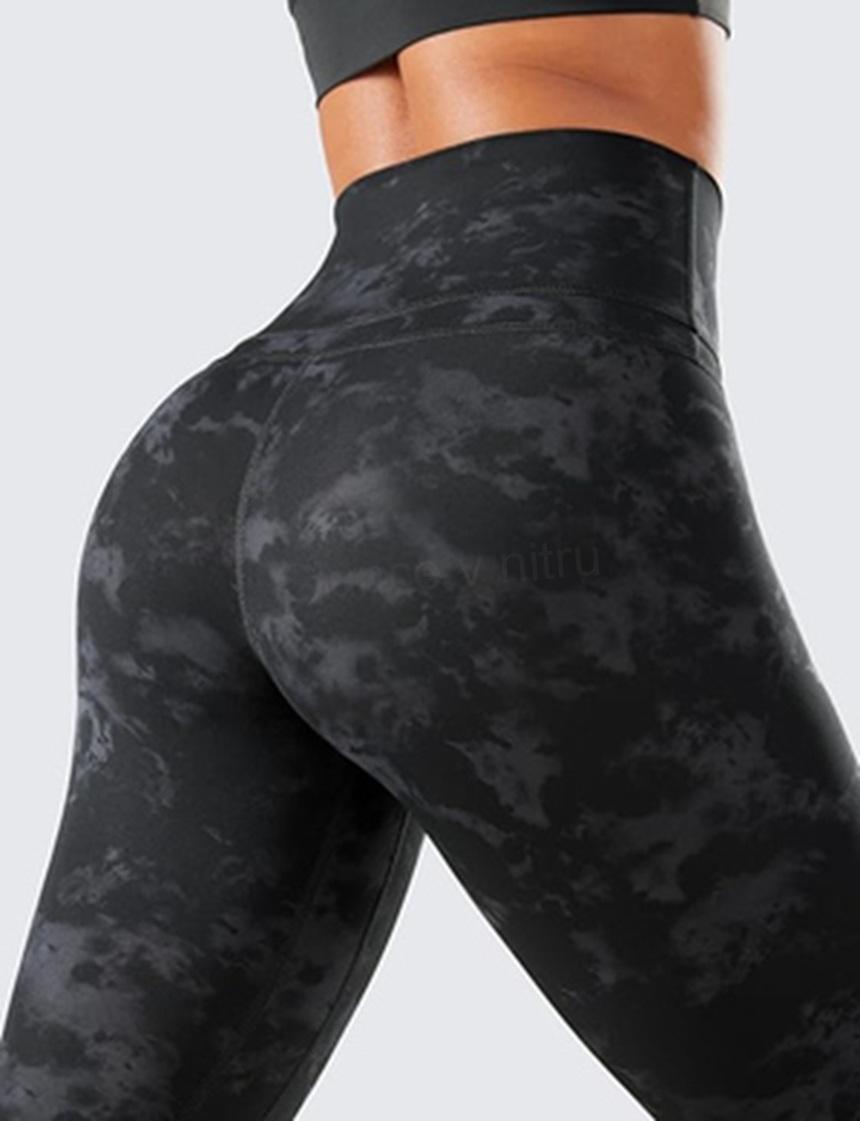 Dámské šedé sportovní legíny s vysokým pasem – velikost Large‑X‑Large (K496)