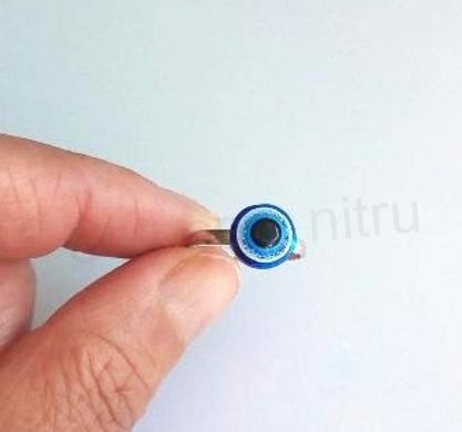 Nastavitelný prsten modré oko - 10 mm (BP430)