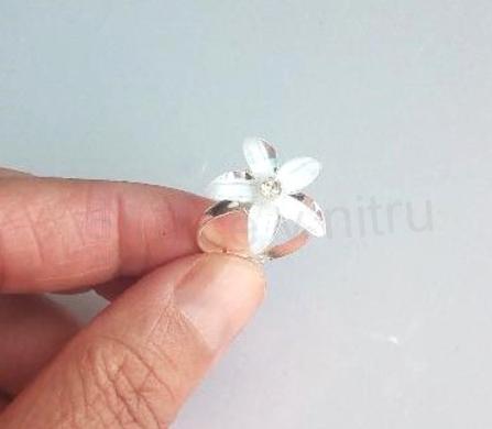 Nastavitelný prsten kytička (BP433)