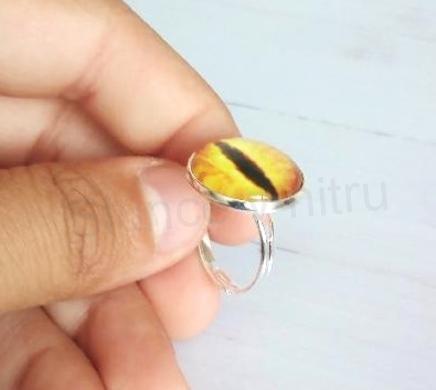 Nastavitelný prsten zviřecí oko - 18 mm (BP442)