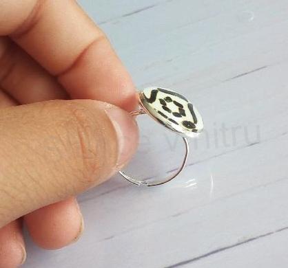 Nastavitelný prsten mandala - 18 mm (BP447)