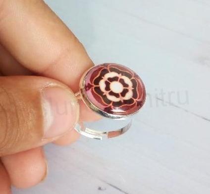 Nastavitelný prsten mandala - 18 mm (BP449)