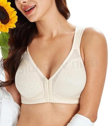 Dámská podprsenka bez kostic, zapinání vpředu velikost 110 E (K513)