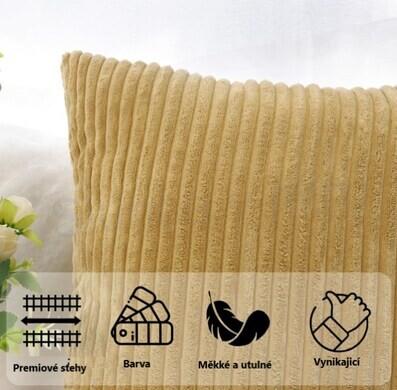 Potah, povlak na polštář sametový 40 x 80 cm (S15)