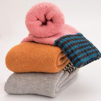 Vysoce kvalitní Vlněné ponožky vel.35 - 42 růžové (K522)