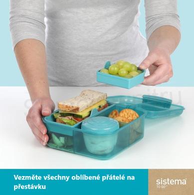 Svačinový box s přihrádkami Bez BPA 1,25 L (L50)