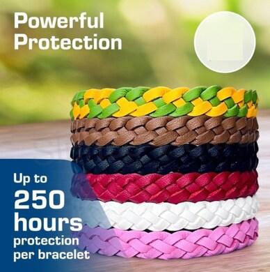 Repelentní náramky proti hmyzu modro červený (F72)