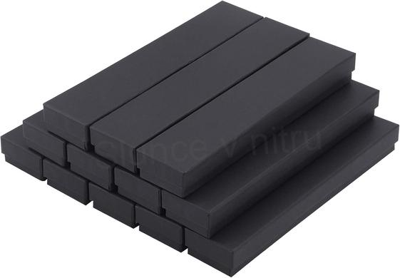 Dárková dlouhá černá krabička na šperky (AE43)