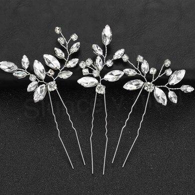 Svatební květinové sponky do vlasů 3 kusy (H613)