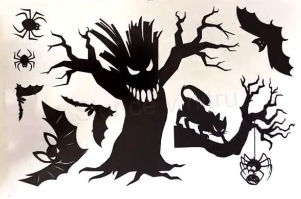 Okenní fólie halloween 30 x 20 cm (E972)
