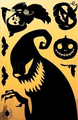 Okenní fólie halloween 30 x 20 cm (E973)