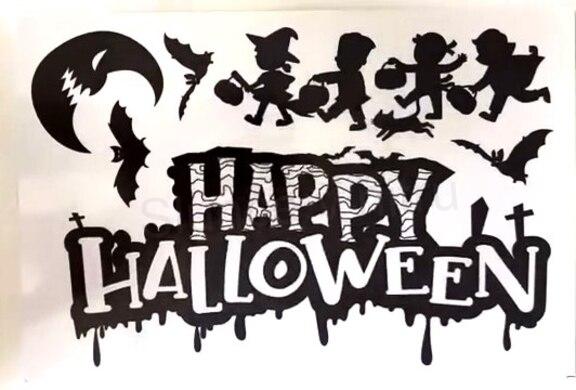 Okenní fólie halloween 30 x 20 cm (E977)