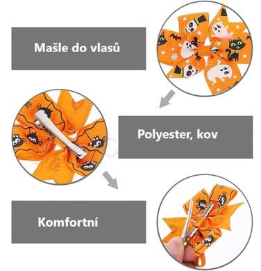 Spona, pineta do vlasů Halloween mašle 8 cm (H621)