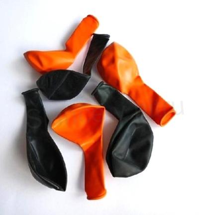 Halloween nafukovací balónky černý, oranžový 2 kusy (E983)