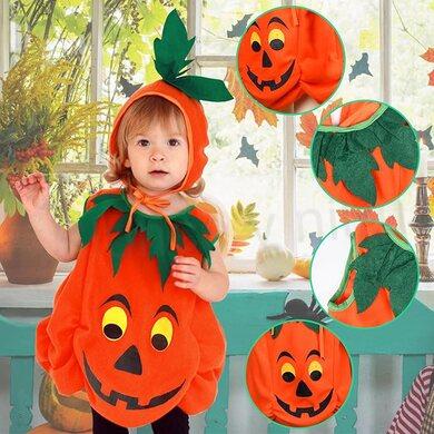Dětský Dýňový kostým vel.L 4 díly (W238)