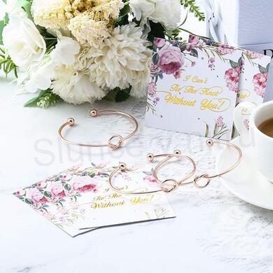 Dámský  kovový náramek s uzlem (BC628)