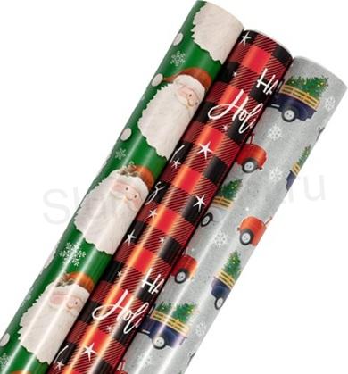Oboustranný balicí papír, vánoční fólie 5 m číslo 1 (E986)