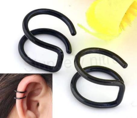 Falešný piercing, nasazovací náušnice z titánové oceli (BB104)