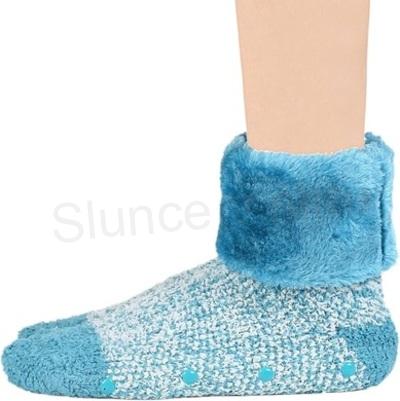 Dámské plyšové ponožky levandulové aroma velikost 36 - 42 (K557)