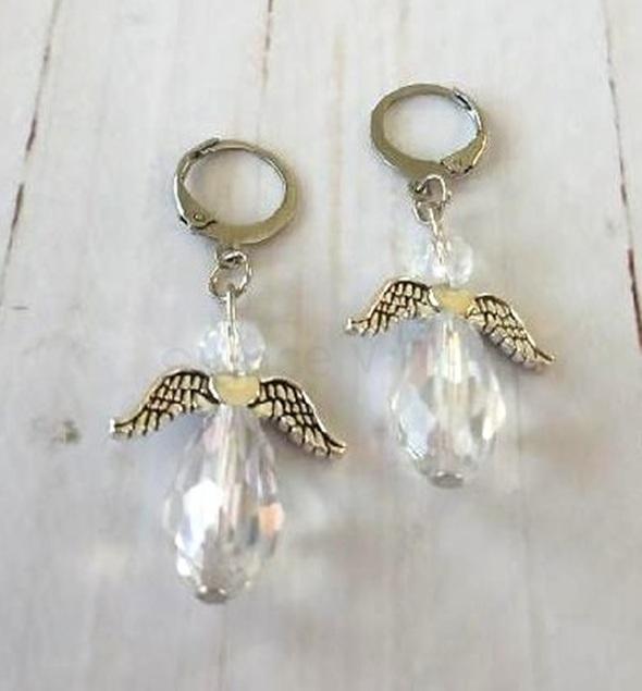 Řetízková souprava, sada anděl, andílek swarovski elements (BS137)