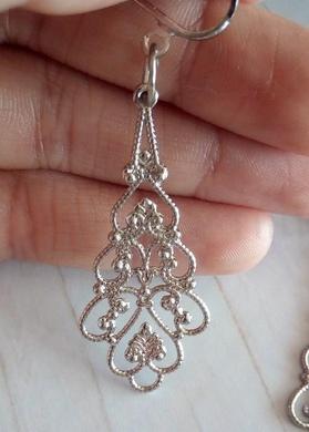 Náušnice klipsy - šroubovací s ozdobou (BB860)