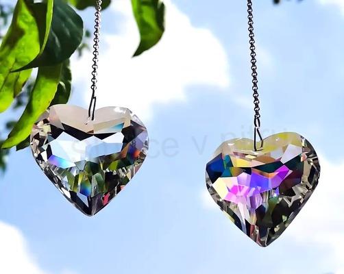 Křišťálový sluneční lapač srdce (BD898)