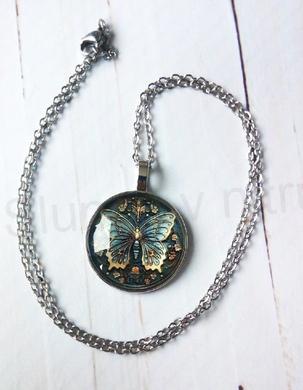 Řetízkový náhrdelník s přívěškem motýl (BD899)