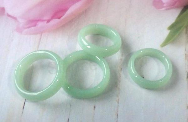 Minerální prsten Serpentín velikost 62 (X1867)