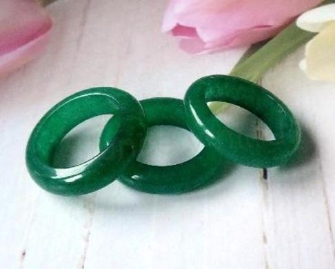 Minerální prsten Achát mechový vel.-60 (X1870)