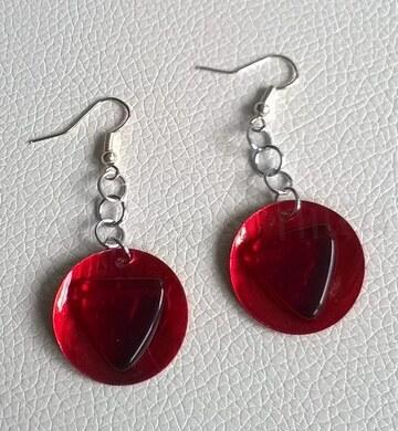 Minerální náušnice Lasturové s ozdobou (X1881)