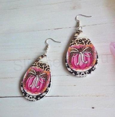 Dlouhé oboustranné visací náušnice barevné (BB864)