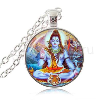 Náhrdelník s přívěškem Zlatý Buddha Shiva (BD900)