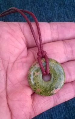 Minerální náhrdelník – donut unakit (X1899)