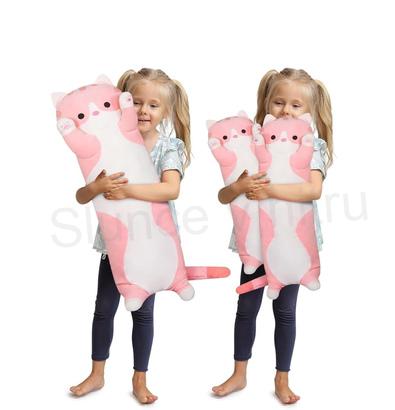 Dlouhý plyšový polštář kočka 50 cm (D1044)