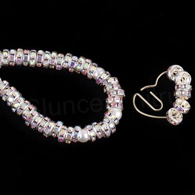 Šatonová rondelka duhová AB 8 mm (AA335)