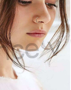 Piercing podkova nos,ucho chirurgická ocel 8,4 mm (BB18)