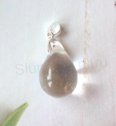 Přívěsek kapka, slza s očkem 3 x 1,4 cm (AA336)