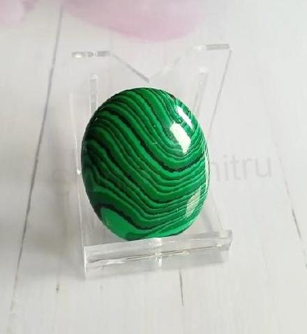 Minerální masažní kámen, mýdlo, hmatka malachit 32 g (X1946)