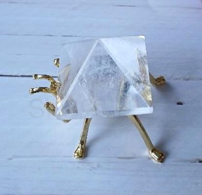 Broušená křišťálová pyramida 31 x 22 mm | 23 g (X1970)