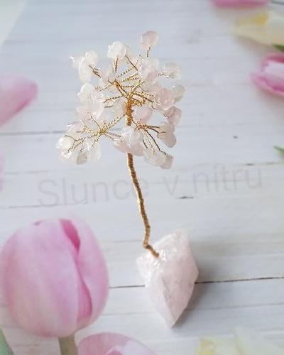 Minerální strom života, štěstí růženín, výška 12 - 13 cm (X1977)