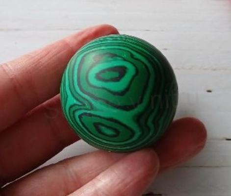 Malachit koule 87 g | 42 mm (X1981)