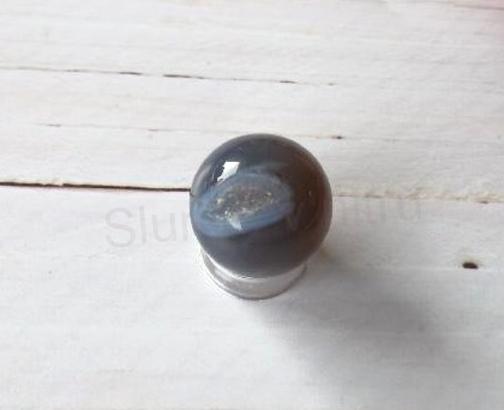 Achát koule geoda 10,8 g | 20 mm (X1984)