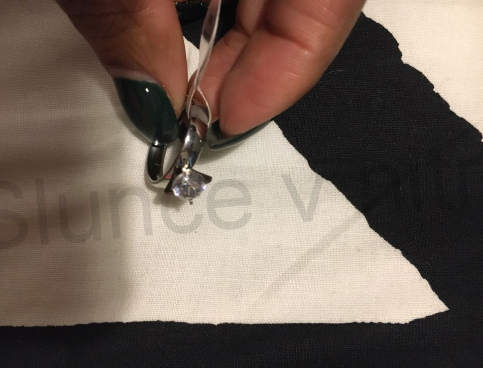 Prsten z chirurgické oceli se zirkonem (BP110)