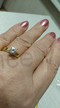 Prsten z chirurgické oceli se zirkonem (BP112)