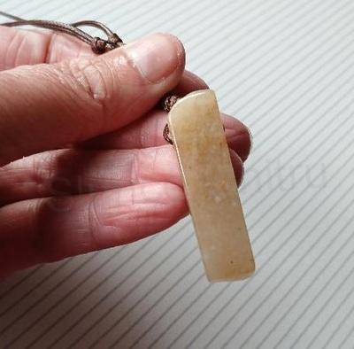 Minerální náhrdelník ze žlutého křemene na nastavitelné (X2015)