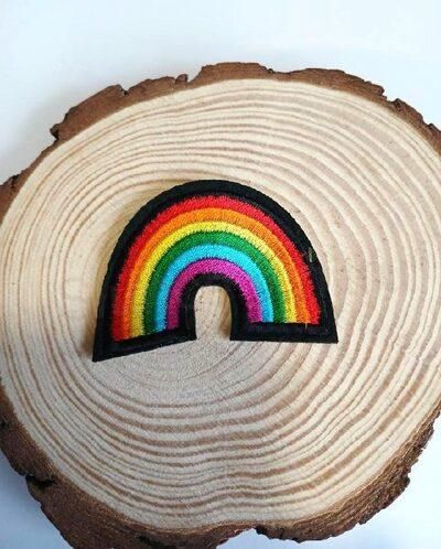 Nášivka, nažehlovačka duha 6 cm (C716)