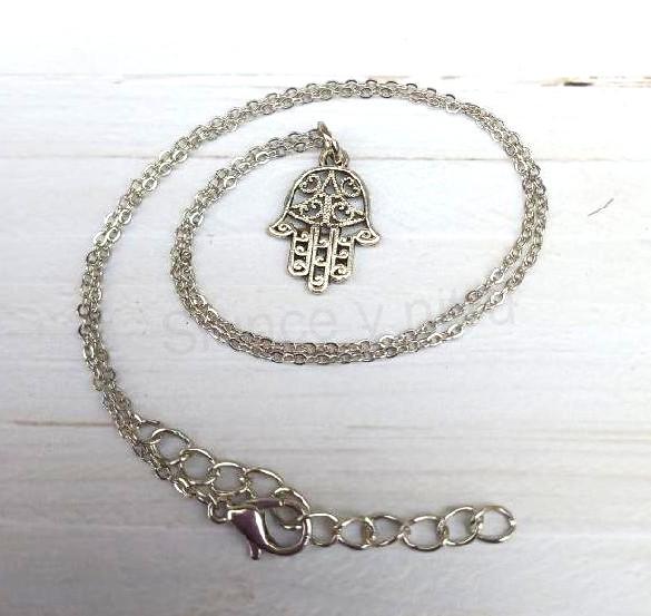 Náhrdelník s přívěskem Ruka Fatimy, Hamsa (BD915)