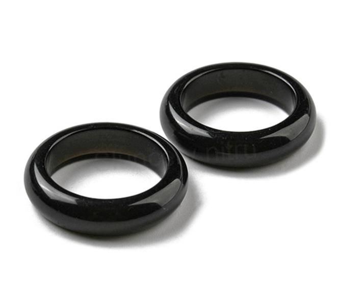 Minerální prsten obsidián velikost 54 (X2081)