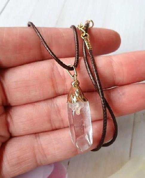 Náhrdelník pokovený křišťál špice 6,12 g (Brazílie) (X2086)