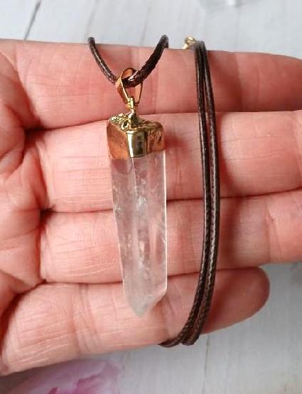 Náhrdelník pokovený křišťál špice 9,7 g (Brazílie) (X2089)